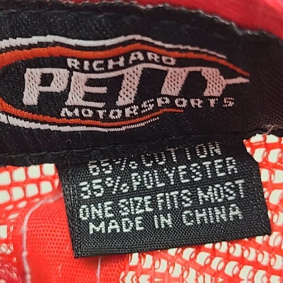 NASCAR Kasey Kahane 9 Red Mesh Embroidered  Richard Petty Trucker Cap Hat - Picture 7 of 7